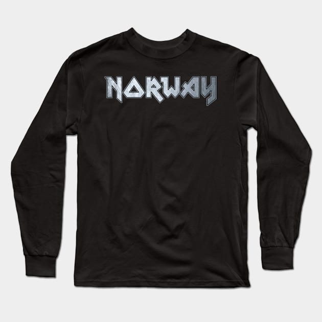 Heavy metal Norway Long Sleeve T-Shirt by KubikoBakhar